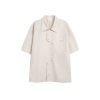Loose casual short-sleeved shirt men's and women's tops summer coat CS61
