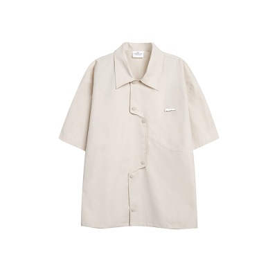 Loose casual short-sleeved shirt men's and women's tops summer coat CS61