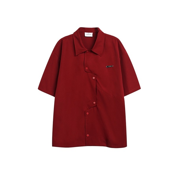 Loose casual short-sleeved shirt men's and women's tops summer coat CS61