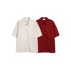 Loose casual short-sleeved shirt men's and women's tops summer coat CS61