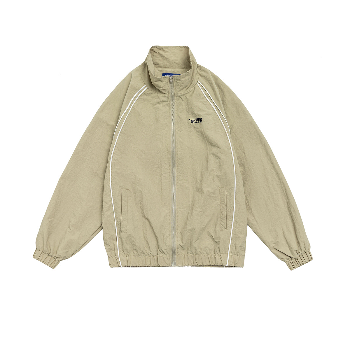 Sports jacket men's and women's loose raglan sleeve stand collar coat WT601