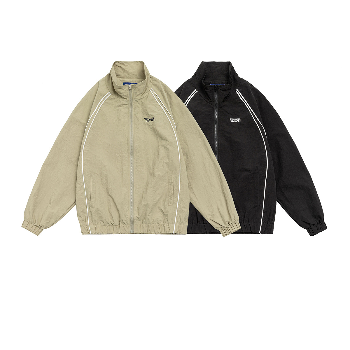 Sports jacket men's and women's loose raglan sleeve stand collar coat WT601