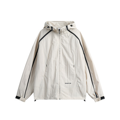 Trendy retro hooded sports jacket for men and women casual jacket jacket W260