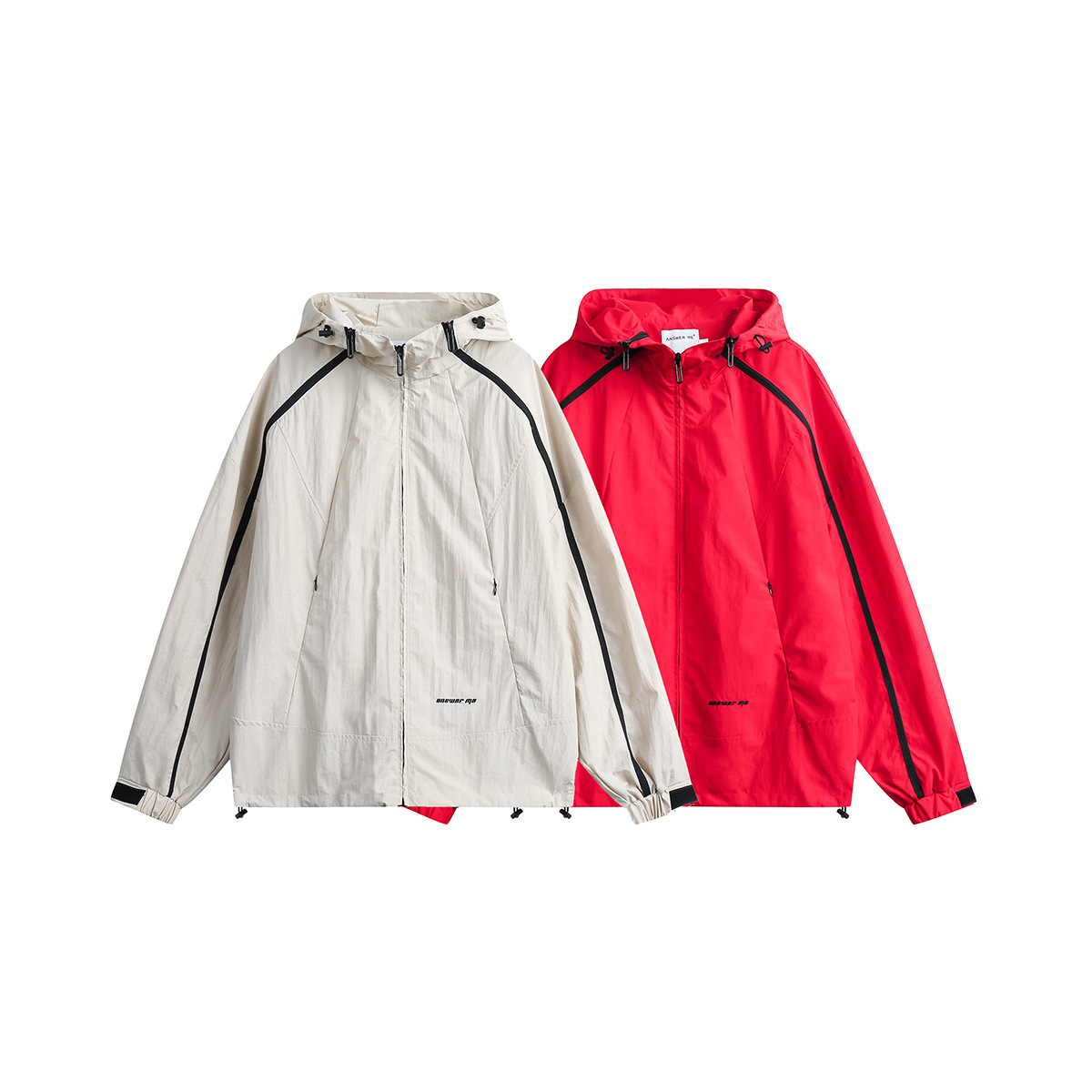 Trendy retro hooded sports jacket for men and women casual jacket jacket W260