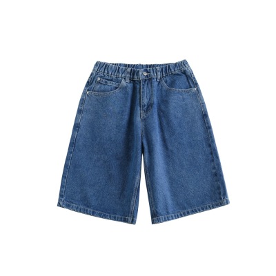 Loose wash Denim Shorts men's mid-length Pants Summer nickel Pants RK40