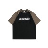 Preppy style Insert shoulder sleeve Short sleeve T-shirt Boys loose summer RT15