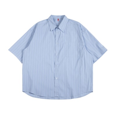 Striped shirt boys loose lapel short-sleeved casual shirt DC085