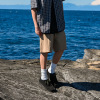 Summer Cargo Shorts Men's pleated cotton loose casual nickel pants RK06