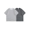Trendy Striped Short Sleeve T-shirt artistic style loose summer T-shirt RT14