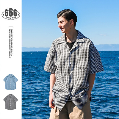 Vintage Collegiate Style sub Shirt Men's loose trend Short Sleeve Shirt RC39
