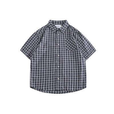 Vintage Collegiate Style sub Short Sleeve Shirt Men's loose shirt RC40