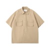Vintage Pocket Cargo Shirt Boys loose short sleeve Shirt RC14