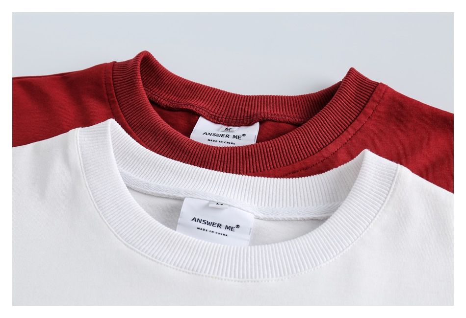 Campus style short-sleeved T-shirt men and women tube top T-shirt T203