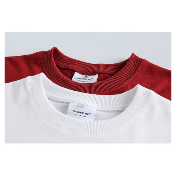 Campus style short-sleeved T-shirt men and women tube top T-shirt T203
