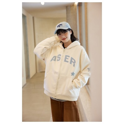 Casual jackets for men and women hooded sweatshirt jacket W352