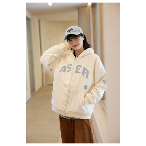 Casual jackets for men and women hooded sweatshirt jacket W352