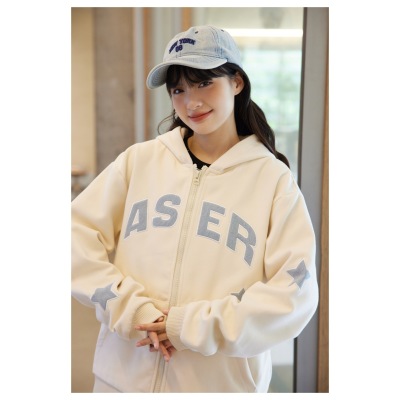 Casual jackets for men and women hooded sweatshirt jacket W352