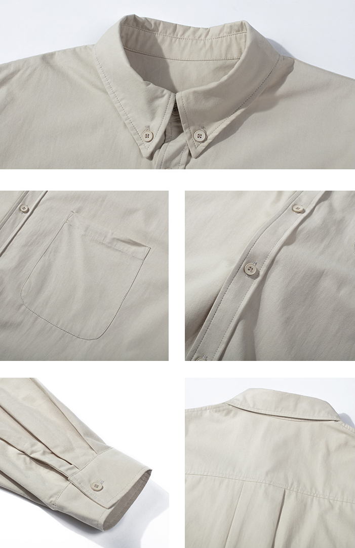 Cotton Shirt Loose Long Sleeve Men's Shirt Jacket SH002