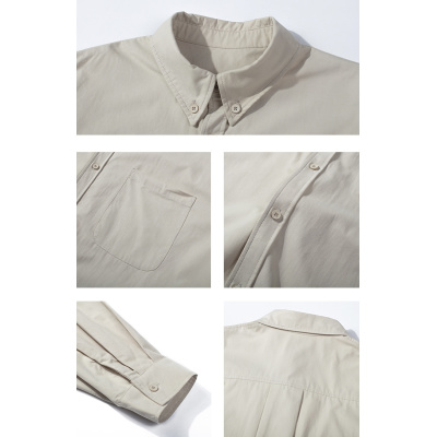 Cotton Shirt Loose Long Sleeve Men's Shirt Jacket SH002
