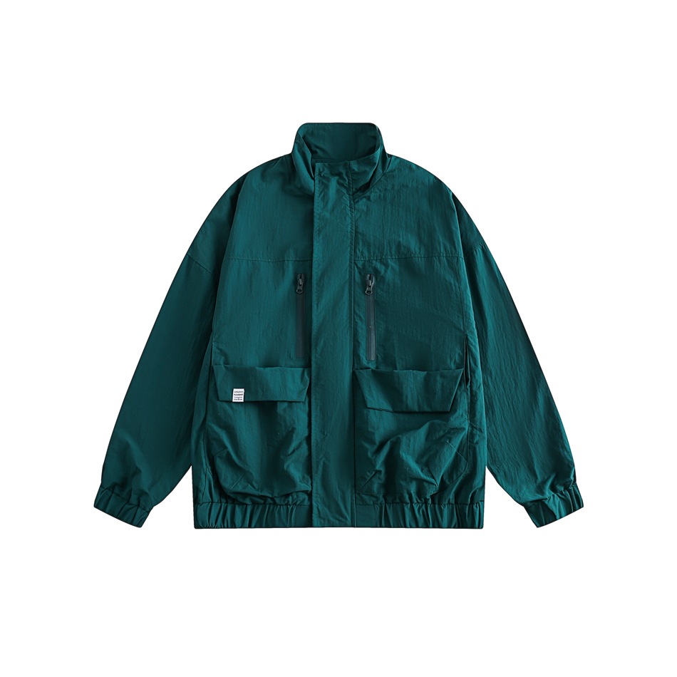 Jacket Stand Collar Jacket Couple Tops for Men and Women W364