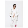 Lapel PU jacket for men and women, spring and autumn jacket ST2741