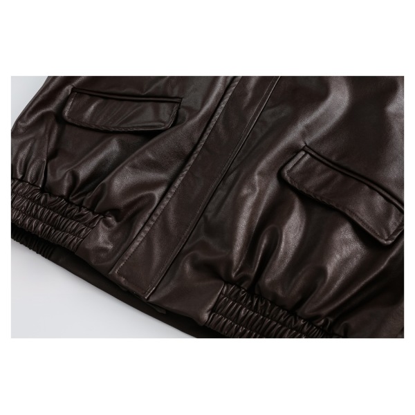 Leather jackets for men and women with lapels, spring and autumn jackets W2311