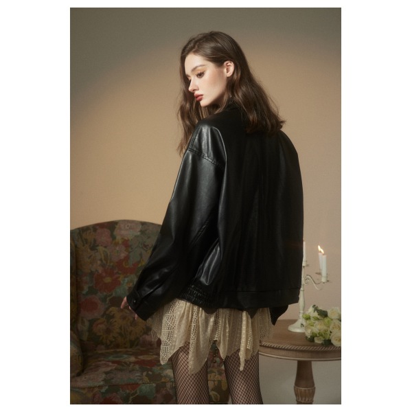 Leather jackets for men and women with lapels, spring and autumn jackets W2311