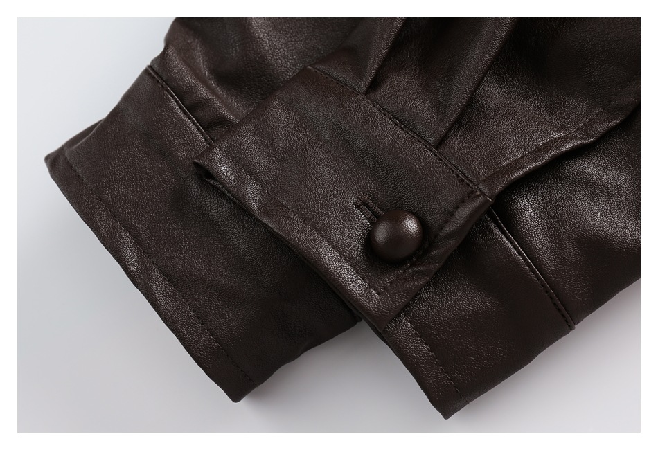 Leather jackets for men and women with lapels, spring and autumn jackets W2311