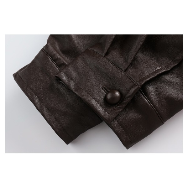 Leather jackets for men and women with lapels, spring and autumn jackets W2311