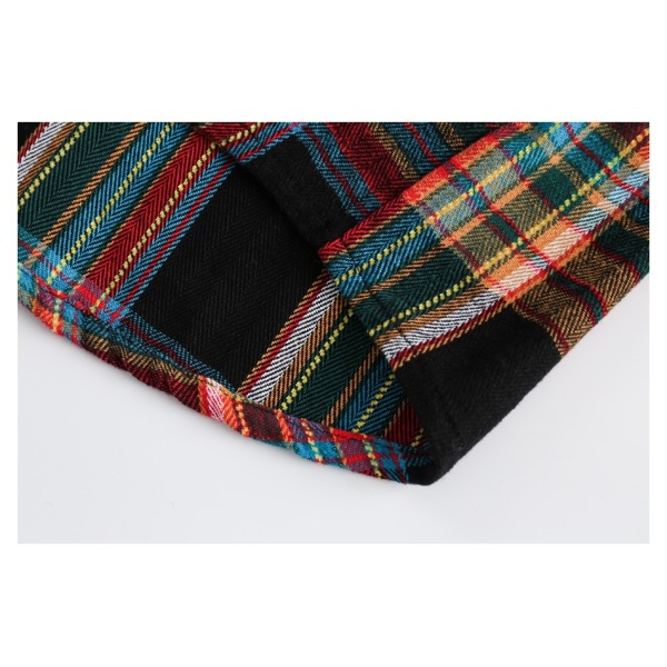 Long-sleeved shirts for men and women, plaid shirts for couples CS2307