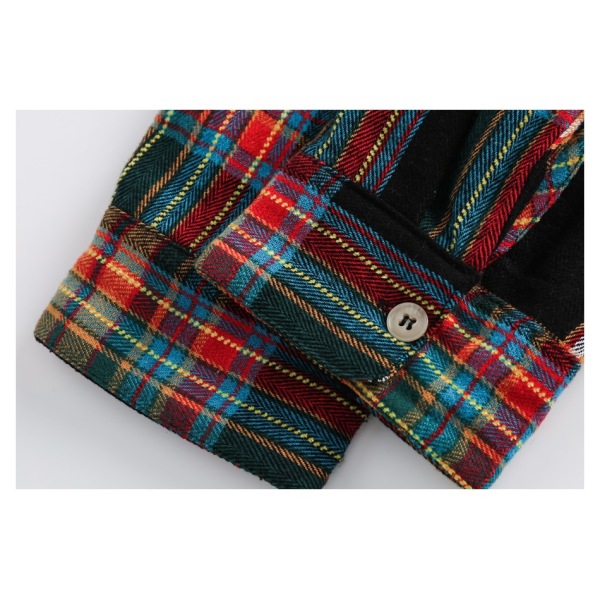 Long-sleeved shirts for men and women, plaid shirts for couples CS2307