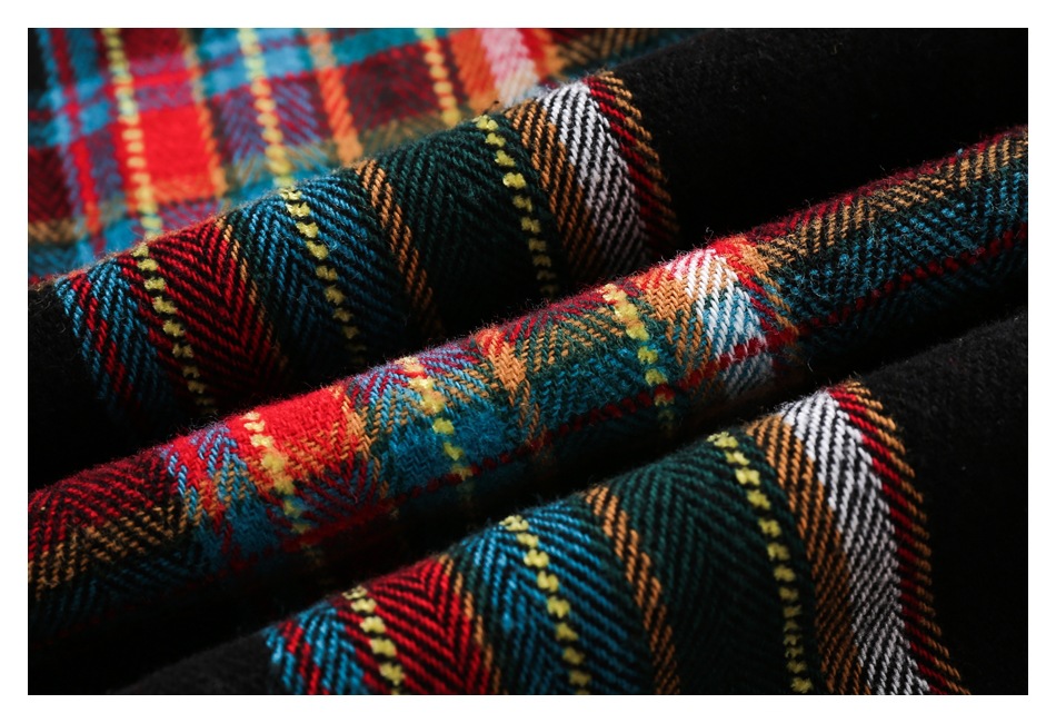 Long-sleeved shirts for men and women, plaid shirts for couples CS2307