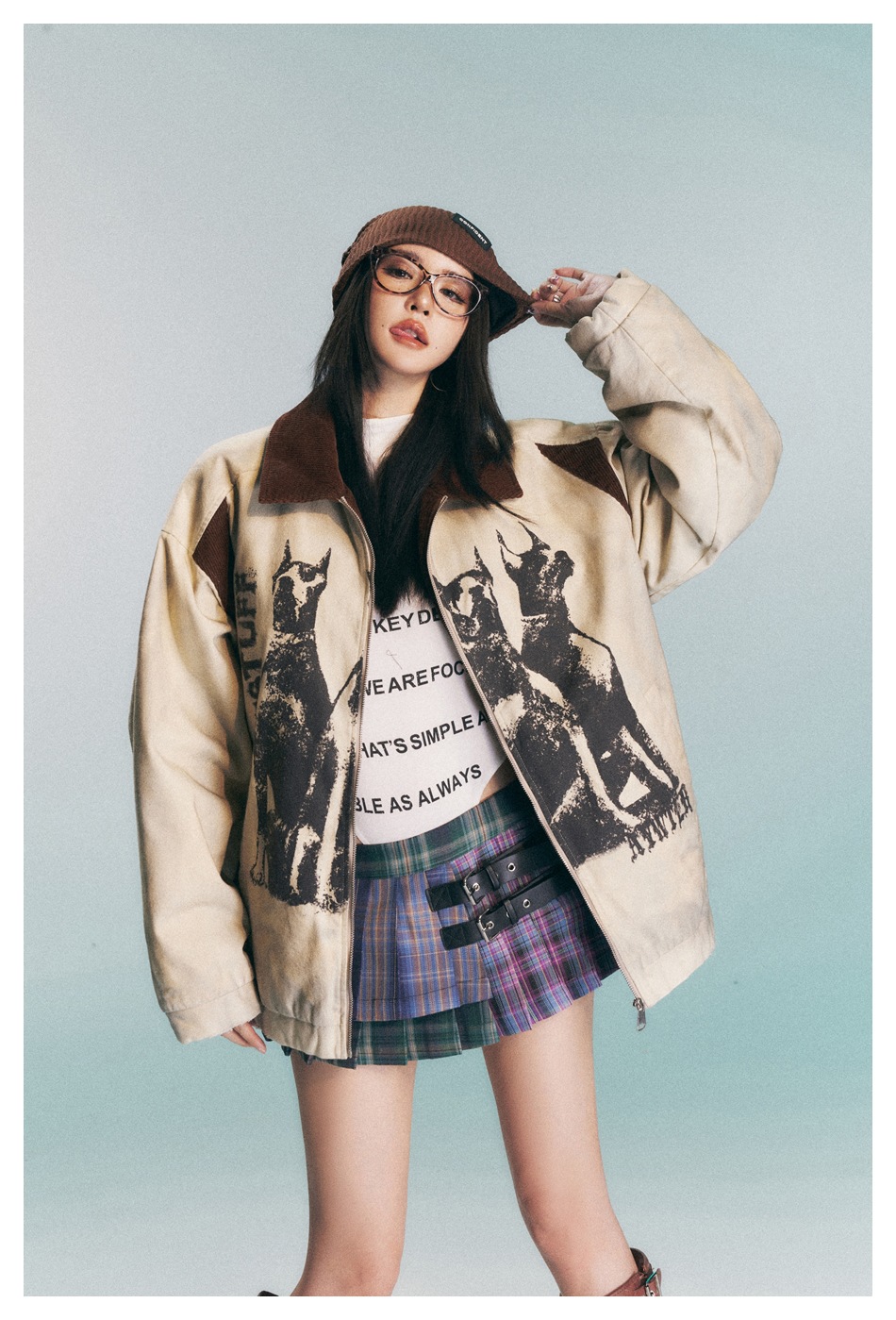 Loose winter cotton coat for men and women, same style couple jacket MY169