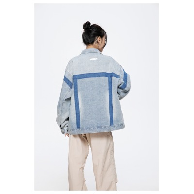 Men's and women's loose denim jacket ST2745