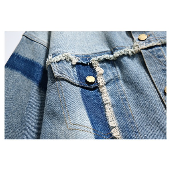 Men's and women's loose denim jacket ST2745