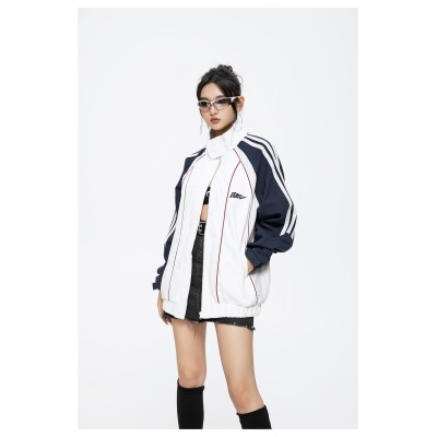 Men's and Women's Sports Jackets Stand Collar Jackets Spring and Autumn ST2608