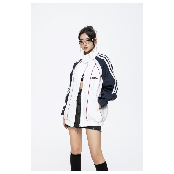 Men's and Women's Sports Jackets Stand Collar Jackets Spring and Autumn ST2608