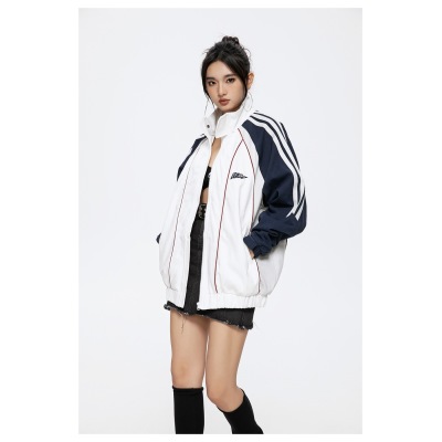 Men's and Women's Sports Jackets Stand Collar Jackets Spring and Autumn ST2608