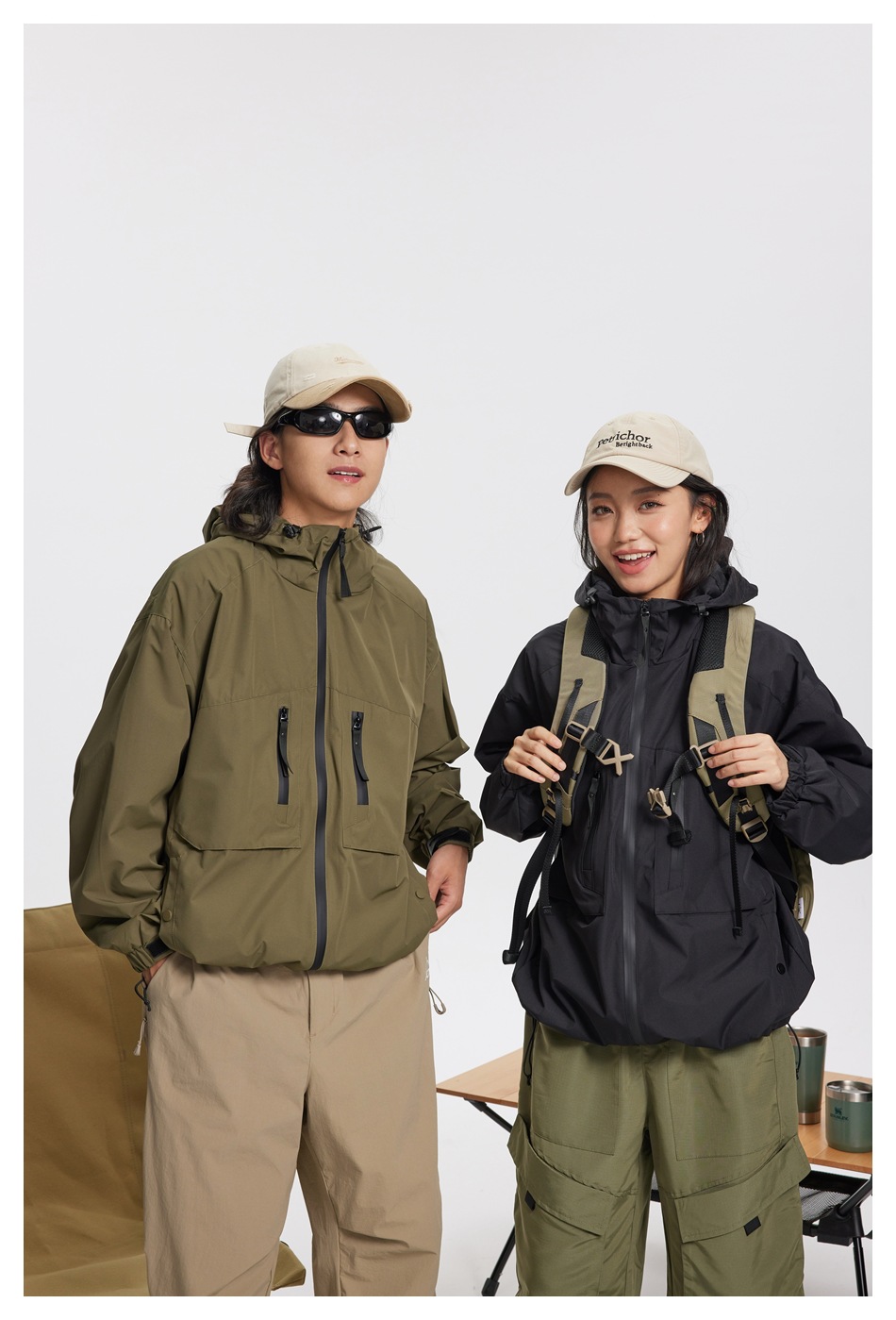 National trend hooded functional jacket OW3206