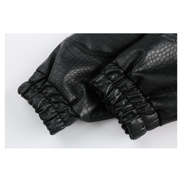 Retro PU leather men's and women's casual motorcycle suit W251