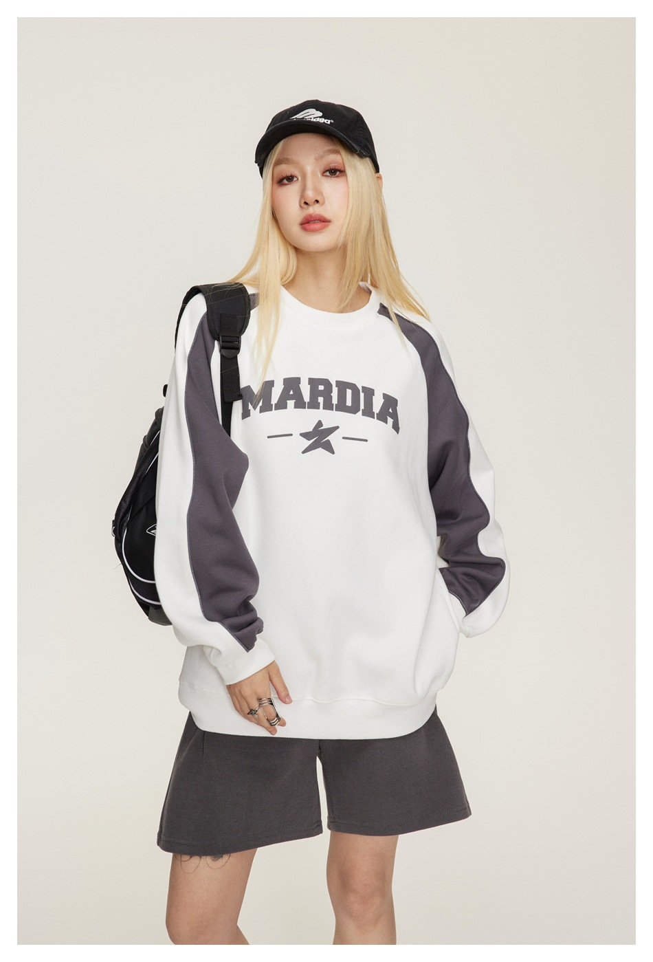 Sports coat, men's and women's same style pullover round neck sweatshirt F2198