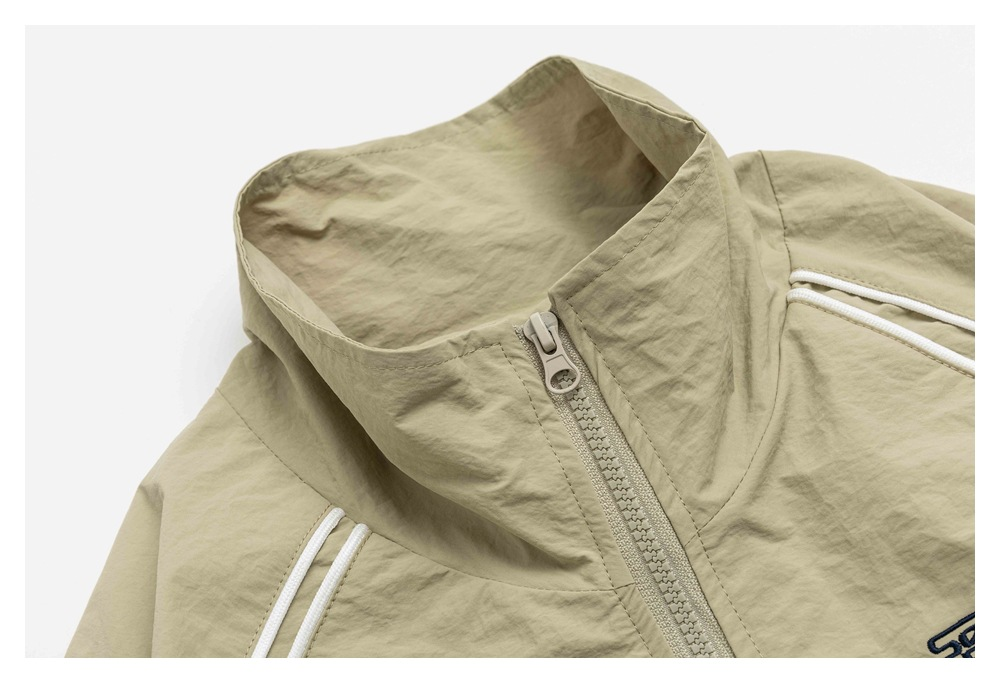 Sports jacket men's and women's loose raglan sleeve stand collar coat WT601