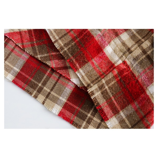 Spring and Autumn Couple's Loose Long Sleeve Flannel Shirt CS83