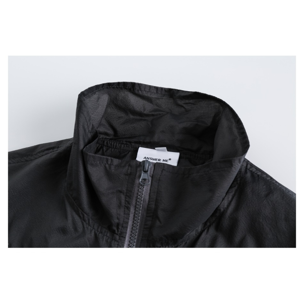 Stand collar jacket sun protection top women's short sports coat FS005