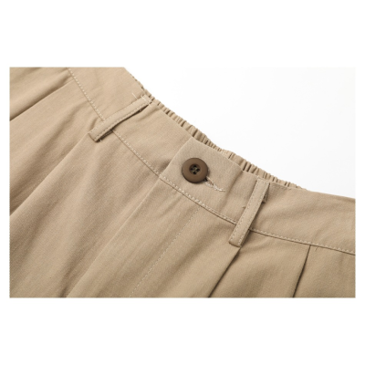 Summer Cargo Shorts Men's pleated cotton loose casual nickel pants RK06