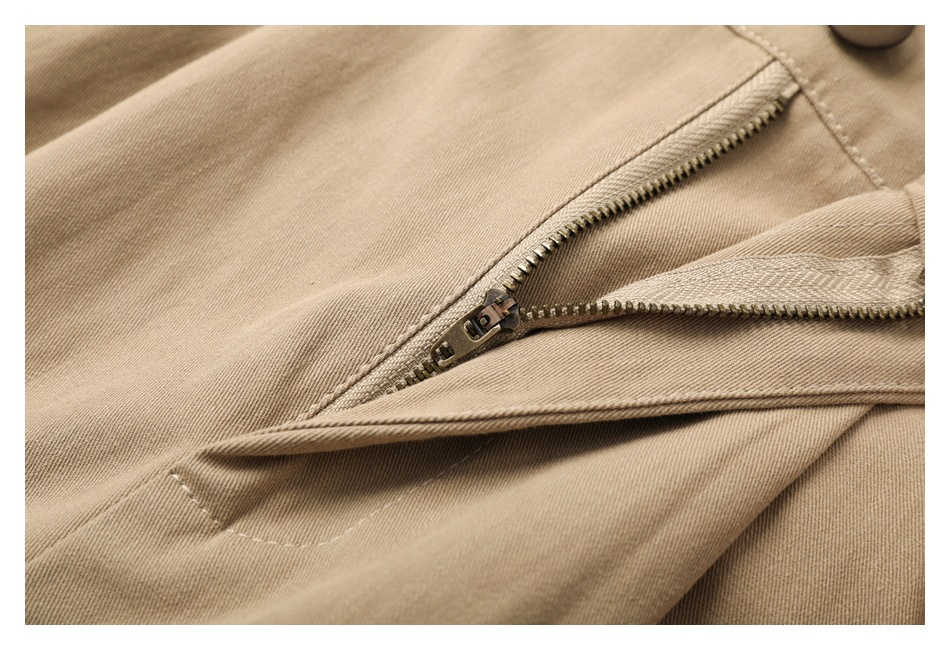 Summer Cargo Shorts Men's pleated cotton loose casual nickel pants RK06