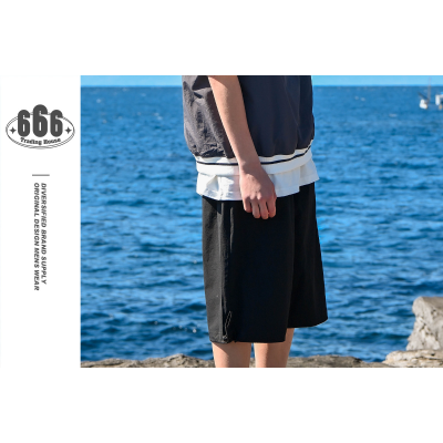 Large pocket cargo shorts men's loose casual nickel pants medium pants RK42