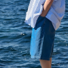 Loose wash Denim Shorts men's mid-length Pants Summer nickel Pants RK40