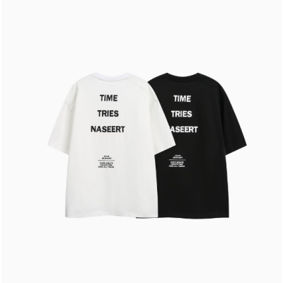 Campus style short-sleeved T-shirt men and women tube top T-shirt T203